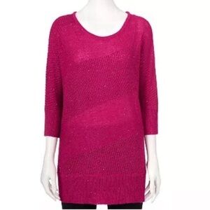 Women's Apt. 9 Sequined Dolman Sleeve Crewneck Sweater​​